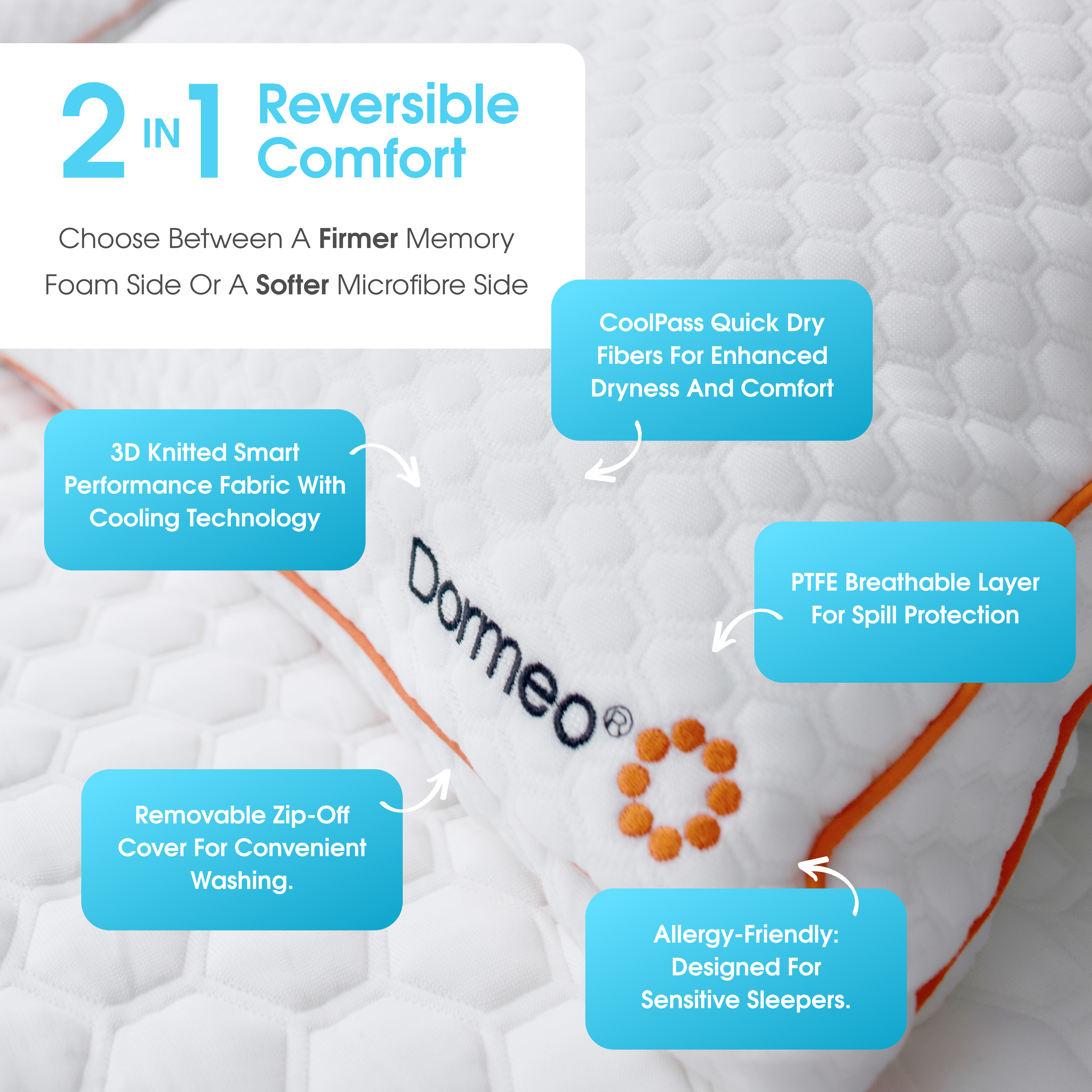 The Premium Duo Pillow by Dormeo®